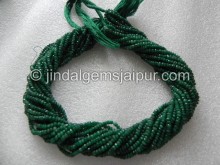 Emerald Sapphire Faceted Roundelle